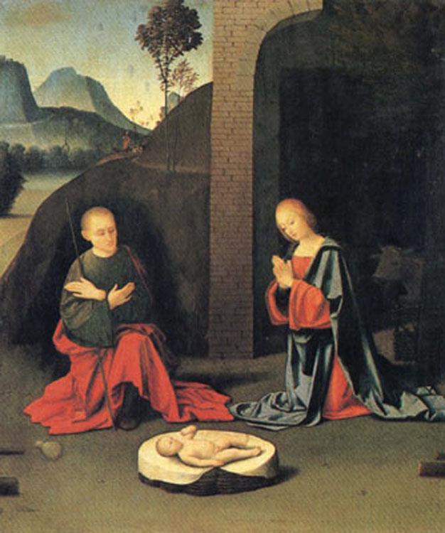 Giovanni Battista Ortolano The Nativity (mk05) oil painting image